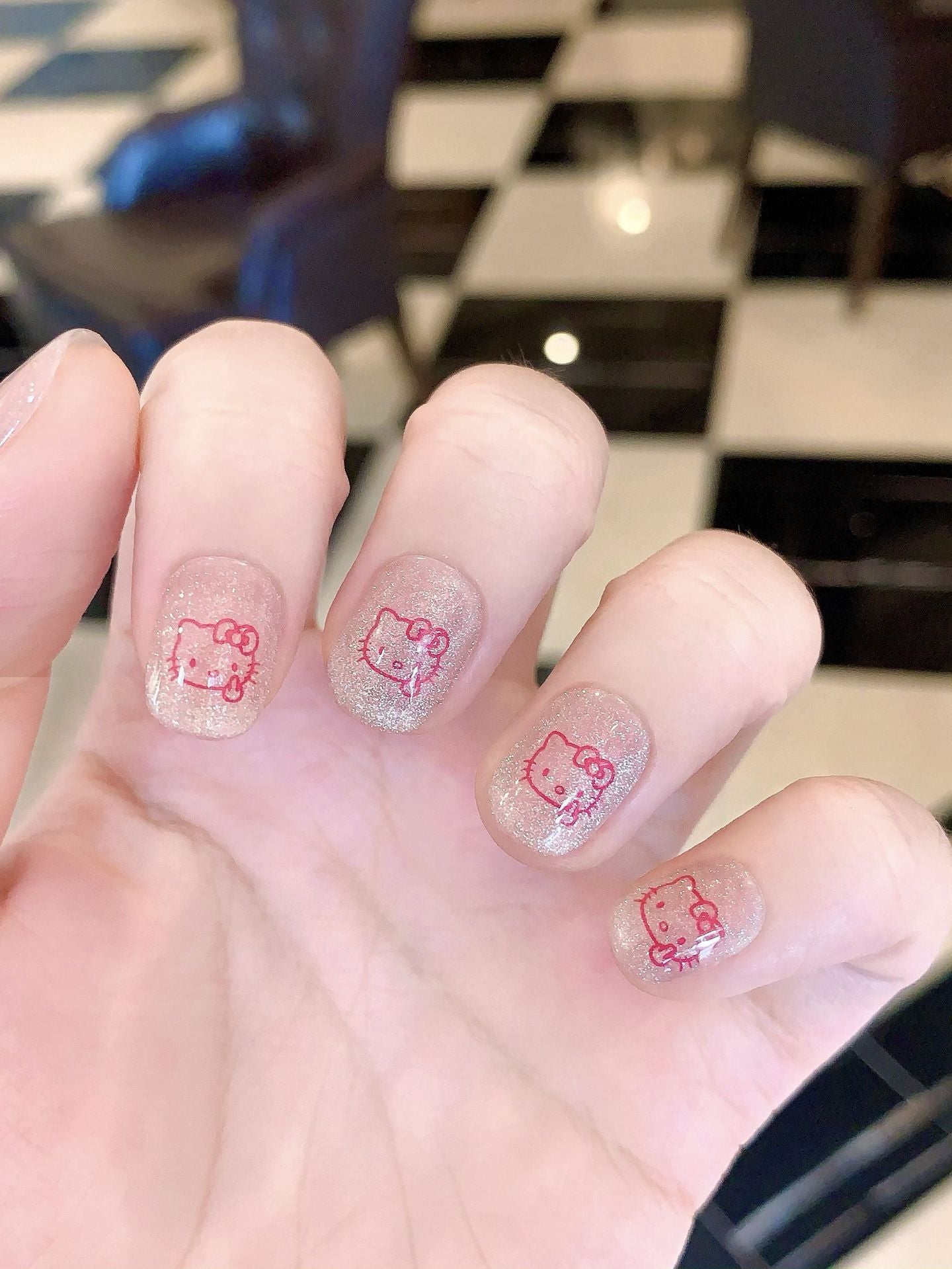 Two sides Hello Kitty